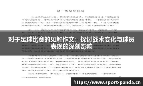 对于足球比赛的见解作文：探讨战术变化与球员表现的深刻影响